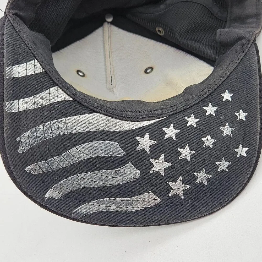 Dallas USA Flag Hat Cap Snap Back Mens One Size Black Original Twill Patriotic